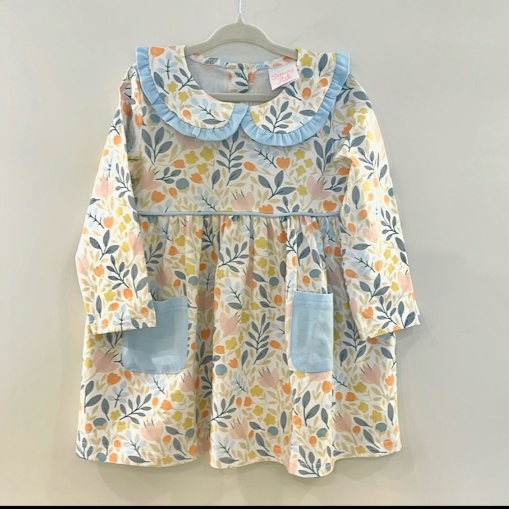 NWOT Stitchy Fish “Foliage Frenzy” Pocket Dress, 24M